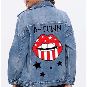indiana university jean jacket